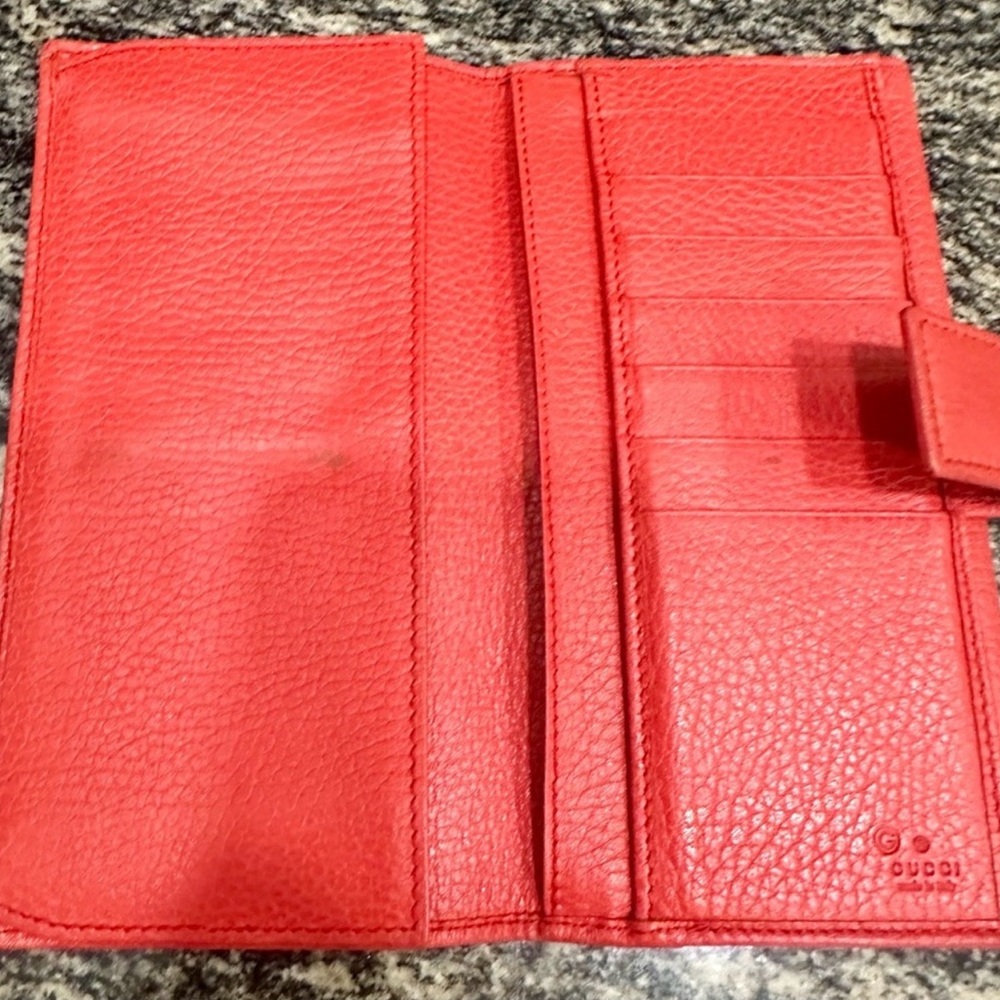 ❤️FULL INCLUSION GUCCI Elipse long wallet w/Box & COA - Picture 8 of 11